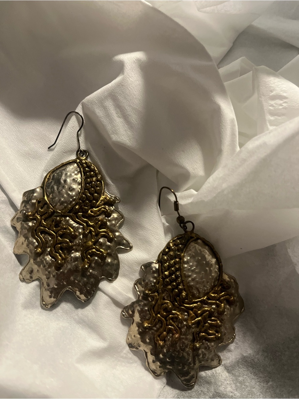““Molten Pearl Bloom” Earrings